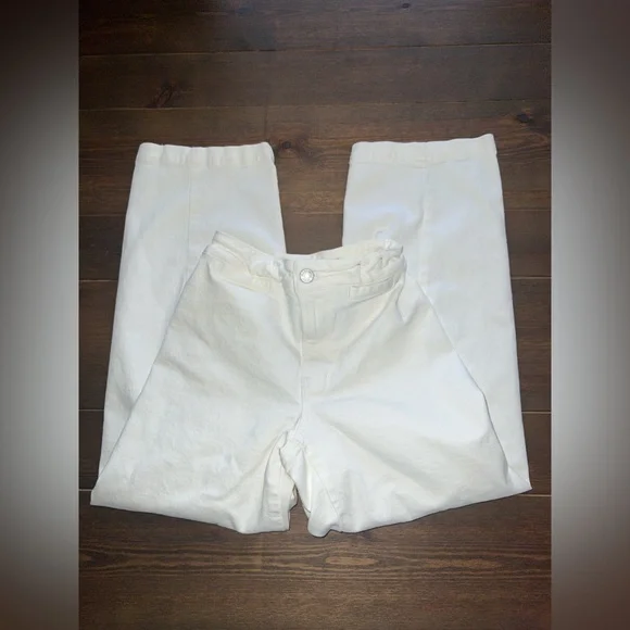 Madewell The Curvy Emmett Wide-Leg Jean in Tile White: Welt Pocket E… - Picture 4 of 7